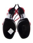 Saint Laurent Leather Sandals - Red Sandals, Shoes - SNT500083 | The RealReal