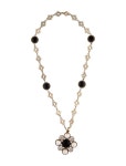 John Faux Pearl, Resin, & Crystal Convertible Pin Brooch - Grey, Gunmetal Pin, Brooches - STJ300034 | The RealReal Faux Pearl... 