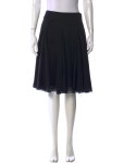 St. John Silk Midi Length Skirt - Black Skirts, Clothing - STJ350026 | The RealReal