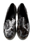 Stella McCartney Sequins Patterned Wedge Sneakers - Metallic Sneakers, Shoes - STL323010 | The RealReal