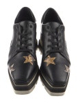 Stella McCartney Leather Animal Print Sneakers - Black Sneakers, Shoes - STL324018 | The RealReal