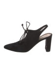 The Row Camil Suede Pumps - Black Pumps, Shoes - THR210033 | The RealReal