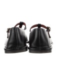 The Row Square T-Strap Leather - Black Flats, Shoes - THR210096 | The RealReal