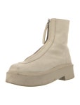 The Row Zipped 1 Leather Boots - Neutrals Boots, Shoes - THR210152 | The RealReal