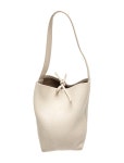 The Row Leather N/S Park Tote Small - White Bucket Bags, Handbags - THR210165 | The RealReal