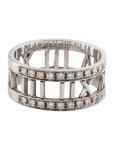 18K Diamond Atlas Open Band - Rhodium-Plated 14K White Gold Band, Rings - TIF210023 | The RealReal 18K Diamond Atlas Open Band