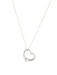 Open Heart Pendant Necklace - Sterling Silver Pendant Necklace, Necklaces - TIF317005 | The RealReal Open Heart Pendant Necklace