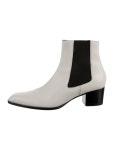 Celine Leather Chelsea Boots - White Boots, Shoes - CEL314013 | The RealReal Leather Chelsea Boots