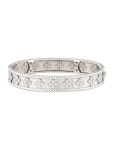 Van Cleef & Arpels Perlée Clovers Bracelet - 18K White Gold Bangle, Bracelets - VAC25447 | The RealReal Perlée Clovers Bracelet