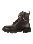 Valentino Leather Combat Boots - Black Boots, Shoes - VAL231808 | The RealReal Leather Combat Boots