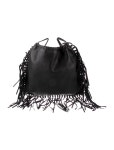 Valentino Fringe Drawstring Backpack - Black Backpacks, Handbags - VAL306009 | The RealReal Fringe Drawstring Backpack