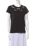Valentino Graphic Print Crew Neck T-Shirt - Black Tops, Clothing - VAL309003 | The RealReal Graphic Print Crew Neck T-Shirt