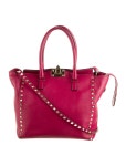 Valentino Leather Rockstud Tote - Black Totes, Handbags - VAL316027 | The RealReal Leather Rockstud Tote