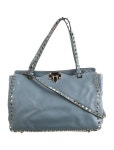 Valentino Leather Rockstud Tote - Black Totes, Handbags - VAL316027 | The RealReal Leather Rockstud Tote