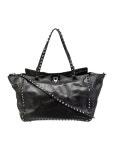 Valentino Medium Leather Rockstud Tote - Neutrals Totes, Handbags - VAL370020 | The RealReal Medium Leather Rockstud Tote