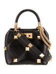 Valentino Leather Roman Stud Handle Bag - Black Handle Bags, Handbags - VAL381472 | The RealReal Leather Roman Stud Handle Bag