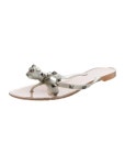 Devi Kroell Leather Ruffle Embellishment Slingback Sandals - Neutrals Sandals, Shoes - DEV22841 | The RealReal Leather Ruffle... 