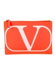 Vivienne Westwood Logo Embossed Leather Clutch - Black Clutches, Handbags - VIV35560 | The RealReal Logo Embossed Leather Clutch