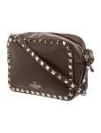 Valentino Rockstud Shoulder Bag - Brown Shoulder Bags, Handbags - VAL570007 | The RealReal