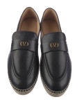 Valentino Leather Espadrilles - Blue Espadrilles, Shoes - VAL570017 | The RealReal