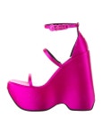 Versace Medusa Insignia Satin Sandals - Pink Sandals, Shoes - VES230036 | The RealReal
