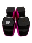 Versace Medusa Insignia Satin Sandals - Pink Sandals, Shoes - VES230036 | The RealReal