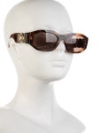 Versace Narrow Tinted Sunglasses - Brown Sunglasses, Accessories - VES230038 | The RealReal