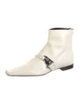 Celine Leather Chelsea Boots - White Boots, Shoes - CEL314013 | The RealReal Leather Chelsea Boots