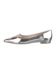 Miu Miu Patent Leather Bow Accents Flats - Black Flats, Shoes - MIU160023 | The RealReal Patent Leather Bow Accents Flats