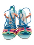 Salvatore Ferragamo Suede Beaded Accents Slingback Sandals - Neutrals Sandals, Shoes - SAL315011 | The RealReal Suede Beaded... 