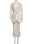 Alexis Printed Fringe Trim Accent Pantsuit - Neutrals, 8.5 Rise Suits and Sets, Clothing - WEX57949 | The RealReal Printed... 