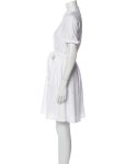 Alice + Olivia Mock Neck Mini Dress - White Dresses, Clothing - WAO370108 | The RealReal Mock Neck Mini Dress