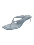 Amina Muaddi Zula Leather Slingback Sandals - White Sandals, Shoes - AMINM22067 | The RealReal Zula Leather Slingback Sandals