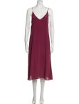Reformation Halterneck Midi Length Dress - Red Dresses, Clothing - WRFMN194613 | The RealReal Halterneck Midi Length Dress
