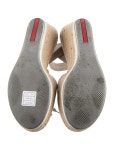 Prada Sport Canvas Braided Accents Espadrilles - Neutrals Sandals, Shoes - WPR150049 | The RealReal
