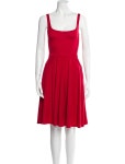 Reformation Square Neckline Mini Dress - Red Dresses, Clothing - WRFMN210083 | The RealReal Square Neckline Mini Dress
