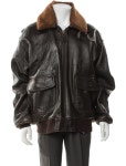 Schott NYC Wings of Gold G-1 Bomber Leather Parka - Brown Outerwear, Clothing - WSCHT21941 | The RealReal