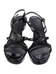 Stuart Weitzman Patent Leather Sandals - Black Sandals, Shoes - WSU424001 | The RealReal