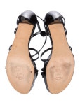Stuart Weitzman Patent Leather Sandals - Black Sandals, Shoes - WSU424001 | The RealReal