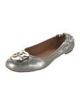 Tory Burch Leather Ballet Flats - Gold Flats, Shoes - WTO550007 | The RealReal Leather Ballet Flats