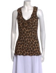 Tory Burch Silk Animal Print Top - Neutrals Tops, Clothing - WTO700379 | The RealReal Silk Animal Print Top