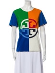 Tory Burch Graphic Print Crew Neck T-Shirt - Blue Tops, Clothing - WTO700416 | The RealReal Graphic Print Crew Neck T-Shirt