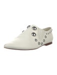 Tory Burch Leather Studded Accents - White Flats, Shoes - WTO780220 | The RealReal Leather Studded Accents
