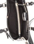 Tory Burch Embossed Leather Top Handle Bag - Black Handle Bags, Handbags - WTO828004 | The RealReal