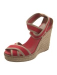 Tory Burch Canvas Printed Espadrilles - Red Sandals, Shoes - WTO836013 | The RealReal