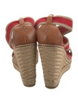 Tory Burch Canvas Printed Espadrilles - Red Sandals, Shoes - WTO836013 | The RealReal