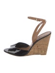 Tory Burch Patent Leather Colorblock Pattern Sandals - Black Sandals, Shoes - WTO837002 | The RealReal