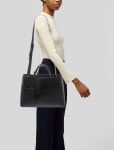 Tory Burch Leather Top Handle Bag - Black Handle Bags, Handbags - WTO837023 | The RealReal