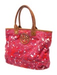 Tory Burch Canvas Top Handle Bag - Burgundy Totes, Handbags - WTO839014 | The RealReal
