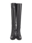 Tory Burch Leather Riding Boots - Black Boots, Shoes - WTO839024 | The RealReal